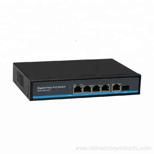 4Ports PoE Switch SFP Gigabit for IP Camera